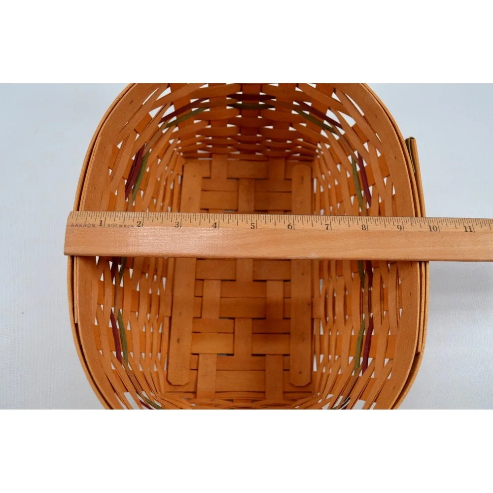 2001 Longaberger Small Autumn Reflections Daily Blessings Basket 12.5